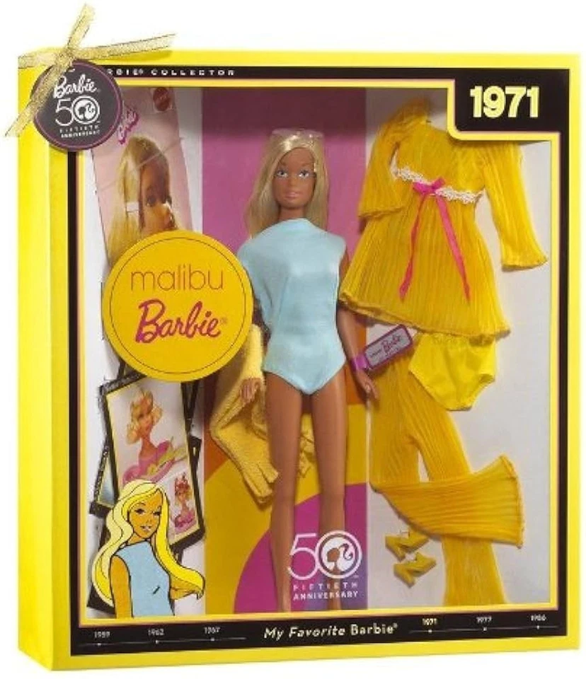 Mattel | 1971 Malibu Barbie 50 Aniversario Mi Muñeca Barbie Favorita Serie (Nueva) Foto 1 de 1