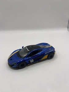 Kinsmart McLaren P1 Scale 1/36 Blue Yellow Model Car Toy - Picture 1 of 11