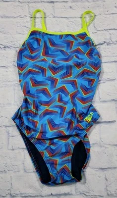 Speedo WOMENS SIZE 12/38 Play The Angles Pro LT Flyback Pop Blue 7719022 - Image 1 of 4