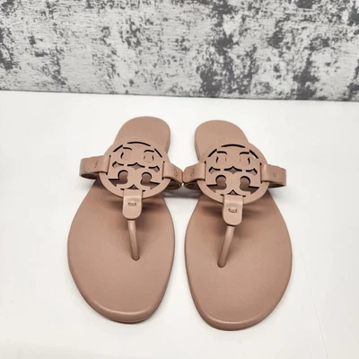 Sandalia suave Tory Burch Miller estrecha 93290 maquillaje ligero arena clara 8 Foto 1 de 4