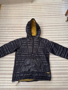 Women’s Outdoor Research Baja Down Pullover Hoody S Black EUC - Picture 1 of 24