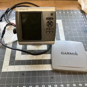 Garmin GPSMAP 541 Sonar GPS Head Unit / Mount & Power Cord chart plotter - Foto 1 di 15