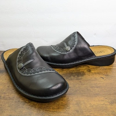 Zuecos de cuero negros sin cordones Naot Encore 10 10,5 EU 41 confort clásico Foto 1 de 4