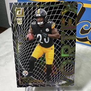 2025 Donruss Kaleb Johnson Vortex (RC) #5 Pittsburgh Steelers! - Picture 1 of 3