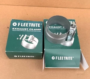 Lot of 2 Fleetrite Exhaust Clamp FLT40PLA for International Truck - Picture 1 of 5