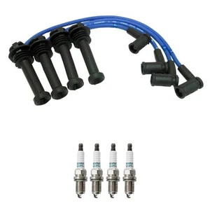 NGK 8mm Wire Set 4 Denso Iridium Spark Plug Kit For Tribute 2.0 L4 W/ Gap 0.044" - Picture 1 of 1
