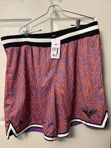 Neu mit Etikett Puma Melo X Neymar Herrenshorts weich violett/aquatisch orange mohnfarben XXL $ 65 - Bild 1 von 6