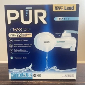 PUR Maxion Home Kitchen Faucet Water Filter System Black Basic PFM100B + Filters - Picture 1 of 2