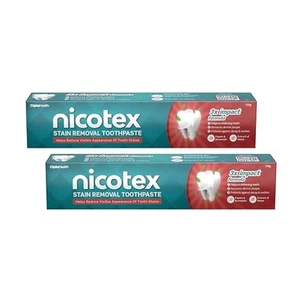 Nicotex Stain Removal Toothpaste 100G Pack of 2 - Picture 1 of 5