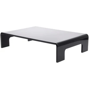 Plymor Black Acrylic Display Riser with Tray Handles, 4" H x 18" W x 12" D - Picture 1 of 1