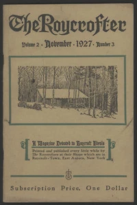 The ROYCROFTER, Vol 2 #3, November 1927 - Picture 1 of 1