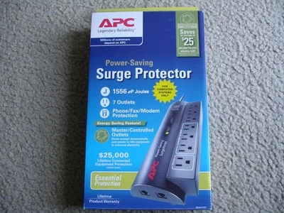 Brand New APC Power Saving Surge Protector 7 outlets - Image 1 of 4