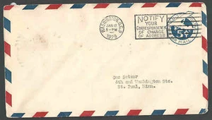 UC1 FDC von 1929 Luftpost & Rückseite gestempelt - Bild 1 von 1