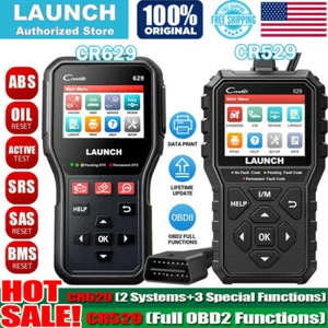 LAUNCH ABS SRS Engine Diagnostic Tool Car Full Engine OBD2 Scanner Code Reader - Picture 1 of 30