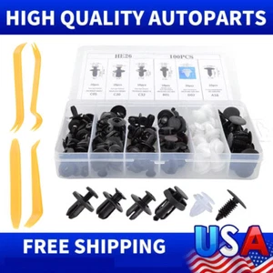 For Honda CAR 100x Box Set Bumper Fender Liner Push Type Retainer Clips Fastener - Picture 1 of 15