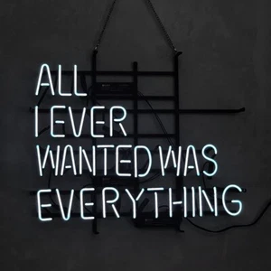 24"x20"All I Ever Wanted Was Everything Neon Sign Light Home Room Nightlight Art - Picture 1 of 1