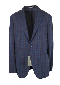 Boglioli K Jacket Brown Checked Sport Coat Size 52 / 42R U.S. Jacket Blazer  ... - Picture 1 of 6