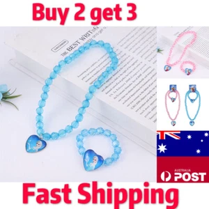 FROZEN Necklace Bracelet set Elsa Anna Girls Christmas Gift Dress Up Party Kids - Picture 1 of 10