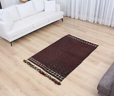 Rug Tulu Carpet Tribal Konya Turkey 3.35' x 5.32' Vintage Fast Shipment 11928