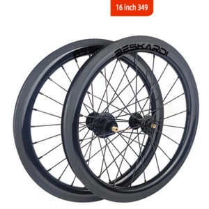 16 Inch 349 Brompton Bicycle Carbon Wheelset 25/30/38*25mm Rim Brake Wheel - Picture 1 of 15