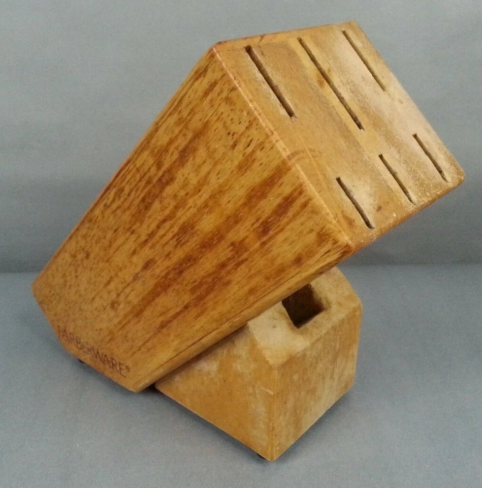 Bloque de cuchillos contadores de madera Faberware 6 ranuras Foto 1 de 4