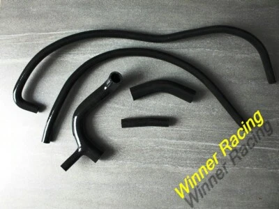 TUYAU SILICONE compatible avec AUSTIN MINI COOPER 850/1000/1100 1960-1989 NOIR - Photo 1/4