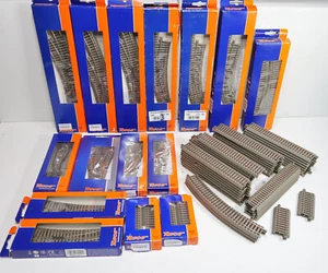 Roco H0 GeoLine vías 74 uds rectas/curvadas. Vías + piezas de compensación + desvíos - Imagen 1 de 6