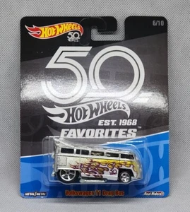 Hot Wheels Premium 50th Ann. Favorites VW Volkswagen T1 Drag Bus Real Riders - Picture 1 of 5