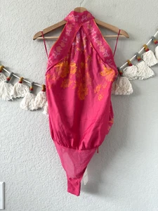 Body Free People Intimamente 1 Cosa Combinazione Caramelle Rosa Supporto Raso Fata Boho - Foto 1 di 8