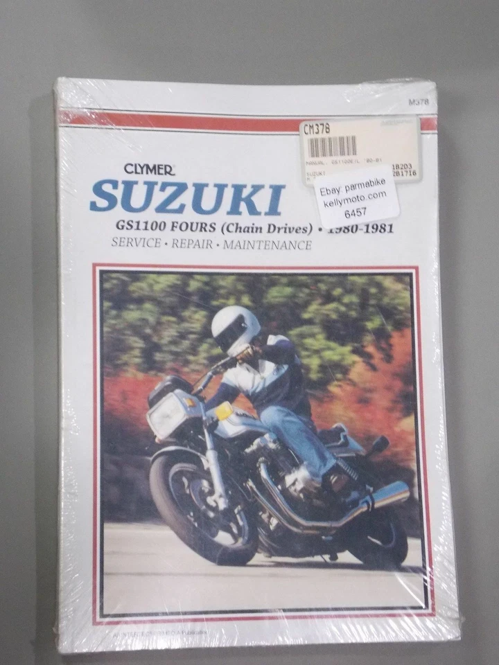 Manual Clymer CM378 Suzuki GS1100 Fours Cadena De Transmisión 1980 1981 - Imagen 1 de 1