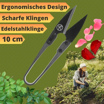 Herbgarden Gartenschere Spitze Mini Scissors Pflanzenschere Growbox 10cm - Bild 1 von 4