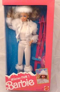 RARO Divertimento invernale 1990! Barbie bambola graziosa e glamour sulle piste - nuova con scatola NRFB - Foto 1 di 4