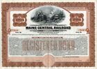 19   Maine Central RR $1000 Registered Bond Certificate