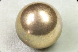 Bola miniatura de latón. Canica dorada. Miniature brass ball. Golden marble. - Bild 1 von 5