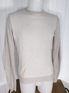 Vintage Pull col rond laine /acrylique/cachemire beige IZAC  M/40 Made in Italy - Picture 1 of 8