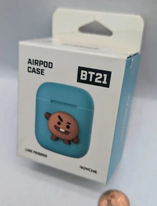 BTS BT21 Official Authentic.SHOOKY.Silicon Airpods Case Gen 1 & 2.Suga.Line - Bild 1 von 5