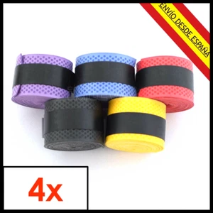 OVERGRIP RAQUETA PADEL TENIS FRONTENIS BADMINTON AGARRE GRIP x4 UNIDADES - Foto 1 di 5