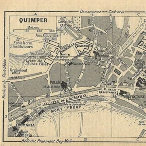 Quimper - - Bretagne France Europe - Carte ancienne 1948 - Picture 1 of 2