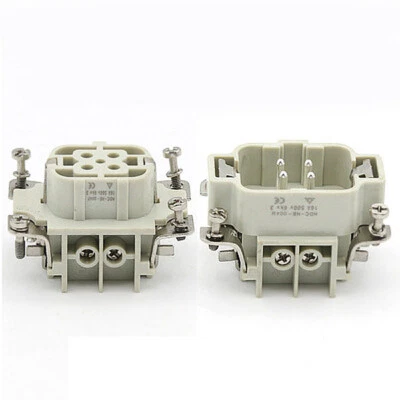 set HDC-HE-004M HDC-HE-004F 4-pin Aviation plug heavy duty connector socket/plug - Image 1 of 2