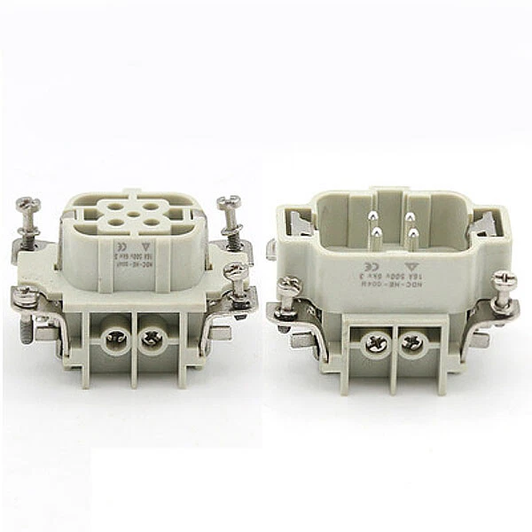 set HDC-HE-004M HDC-HE-004F 4-pin Aviation plug heavy duty connector socket/plug - Image 1 of 2