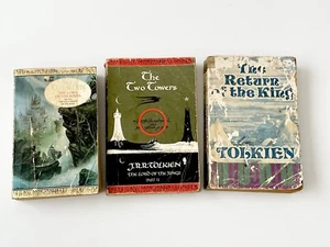 Vintage J.R.R. Tolkien Novela Paquete Señor de los Anillos Dos Torres Retorno del Rey - Imagen 1 de 6