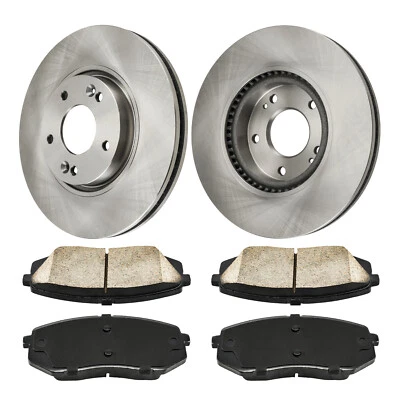 Front Disc Brake Rotors + Ceramic Brake Pads Kit for Hyundai Tucson Kia Sportage - Изображение 1 из 4