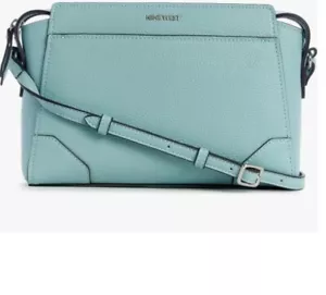 NINE WEST BRooklyn faux-leather small women's crossbody bag - PALE AQUA BLUE - Picture 1 of 5