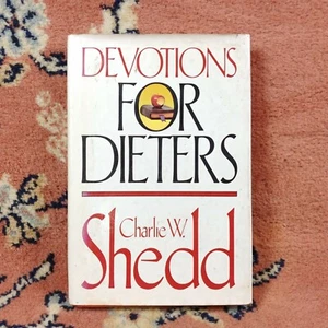 Devotions for Dieters by Charlie Shedd 1984 Hardcover Dust Jacket Free Shipping - Foto 1 di 10