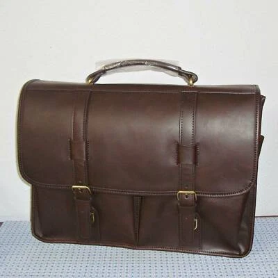 【NUEVO】MALETÍN PARA PORTÁTIL DE CUERO MARRÓN ENVEJECIDO AMERILEATHER Heritage Foto 1 de 4