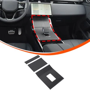 ABS Carbon Center Control Gear Panel Trim For Range Rover Evoque/Velar 2024+ - Picture 1 of 10