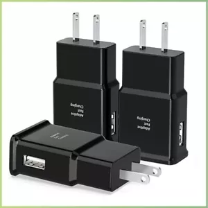 3-Pack Adaptive Fast Charging Wall Charger For Samsung Galaxy s7 S8+ S9 Note 8 - Picture 1 of 8