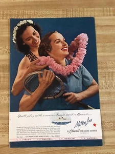 1939 National Geographic Magazine Matson Lines Sheaffers Pens Ad - Picture 1 of 2