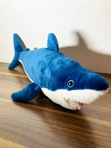 Wild Republic Blue SHARK PLUSH Mako Realistic 20" Stuffed Animal Toy Ocean Life - Picture 1 of 5
