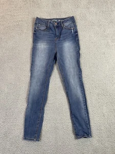 Vanilla Star Distressed Mom Jeans High Waisted Size 5 Blue Light Wash - Picture 1 of 11